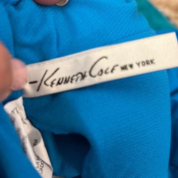 Kenneth Cole Tummy Toner Tankini Top Swimsuit Women’s size L Turquoise blue - Picture 3 of 5